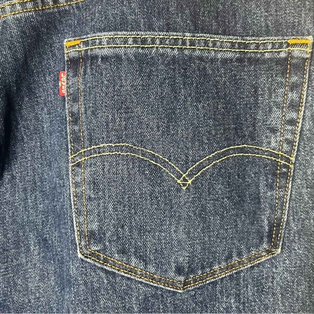 Levi's 505 Men's Denim Jeans‎ 42x30 Blue Straight Leg Dark Wash 100% Cotton